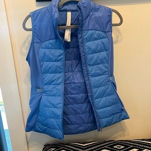 Lulu Lemonblue vest size 4- 2 zippered pockets& 2 extra side pockets!new!